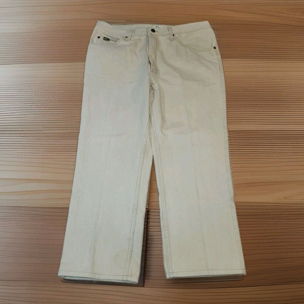 Vintage 2006 Lee 200 Regular Fit Jeans Men’s 38x32 (Measures 36x26) Cream Beig